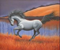 Running horse